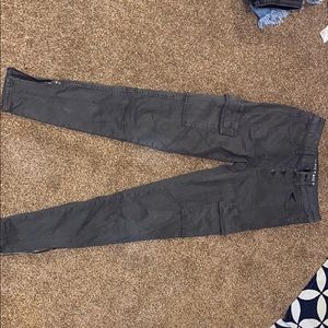 Super stretch gray/green jeans